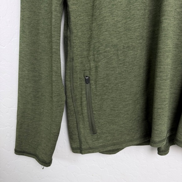 Vuori Ease Performance Half Zip Pullover Mens Large Green Heather V221 - Picture 2 of 9